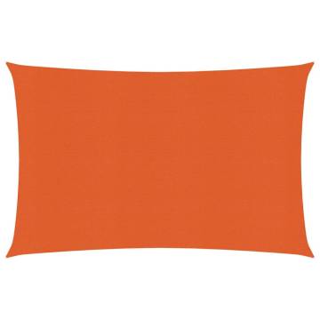 Sunshade Sail 160 g/m² Orange 2.5x4 m - HDPE Protection