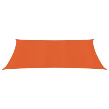 Sunshade Sail 160 g/m² Orange 2.5x4 m - HDPE Protection