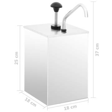 Stainless Steel Sauce Dispenser 3.5L - Mess-free Serving