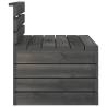 Garden Pallet Middle Sofa - Solid Pinewood in Dark Grey