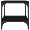 Stylish Black Side Tables - 2 pcs 40x40 cm | HipoMarket