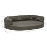 Ergonomic Dog Bed Mattress 75x53 cm - Dark Grey | Hipomarket