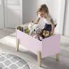 Vipack Kids Toy Box Kiddy - Old Pink Storage Solution