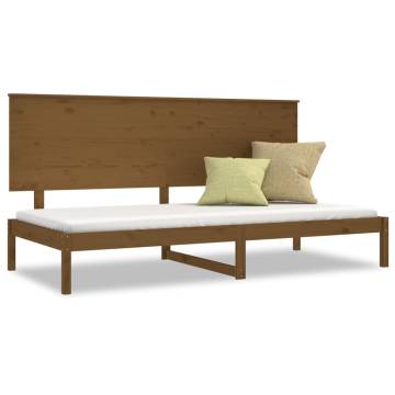 Day Bed Honey Brown 90x200 cm Solid Wood Pine - Hipo Market