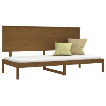 Day Bed Honey Brown 90x200 cm Solid Wood Pine - Hipo Market