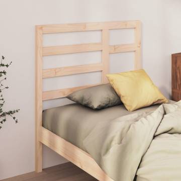 Stylish Solid Wood Pine Bed Headboard - 96x4x104 cm