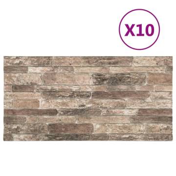 3D Multicolour Brick Wall Panels - 10 pcs EPS | HipoMarket