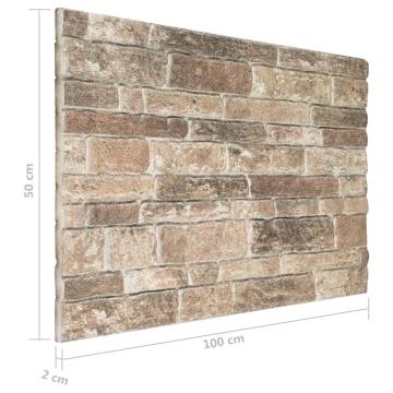 3D Multicolour Brick Wall Panels - 10 pcs EPS | HipoMarket