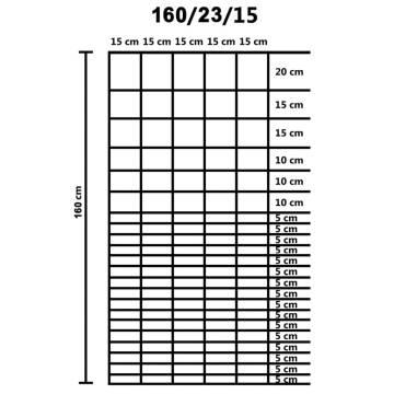 Durable Galvanised Steel Garden Fence 50x1.6m - Silver