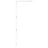 Modern Walk-in Shower Wall with Half Frosted ESG Glass 80x195 cm