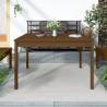 Garden Table Honey Brown - Solid Wood Pine | HipoMarket