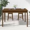 Garden Table Honey Brown - Solid Wood Pine | HipoMarket