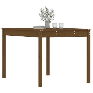 Garden Table Honey Brown - Solid Wood Pine | HipoMarket