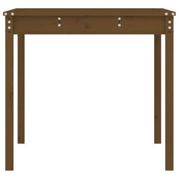 Garden Table Honey Brown - Solid Wood Pine | HipoMarket