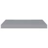 Stylish Floating Wall Shelf - Grey 60x23.5x3.8 cm MDF