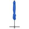 Cantilever Umbrella with Steel Pole - Azure Blue 250x250 cm