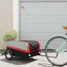 Bike Trailer Black and Red 45 kg Iron Colour red Size 126 x 63 x 50 cm 