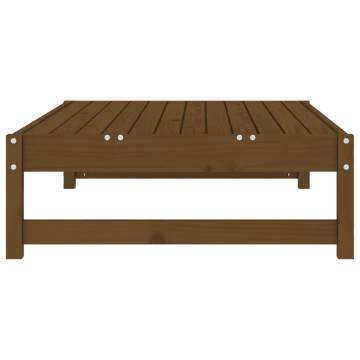 Garden Footstool Honey Brown - Solid Pine | HipoMarket