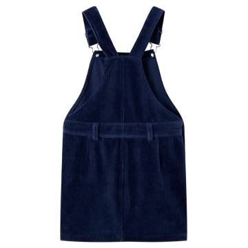 Kids' Navy Corduroy Overall Dress - Size 116 | HipoMarket