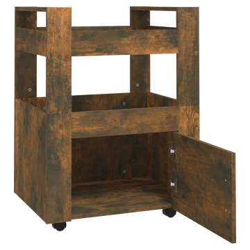 Kitchen Trolley Smoked Oak - 60x45x80 cm | Hipomarket