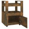 Kitchen Trolley Smoked Oak - 60x45x80 cm | Hipomarket