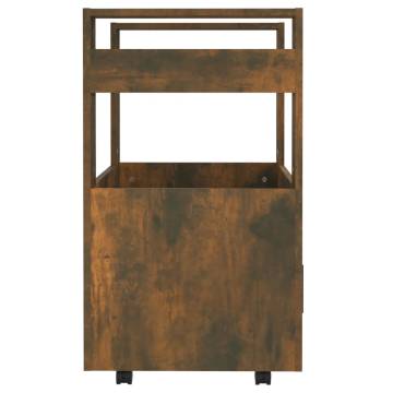 Kitchen Trolley Smoked Oak - 60x45x80 cm | Hipomarket