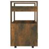 Kitchen Trolley Smoked Oak - 60x45x80 cm | Hipomarket