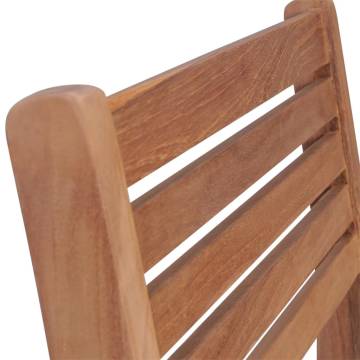 Stackable Garden Chairs - 6 pcs Solid Teak Wood Set