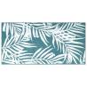 Stylish Outdoor Rug Aqua & White 80x150 cm - Reversible Design