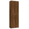 Elegant Brown Oak Office Cabinet - 60x32x190 cm