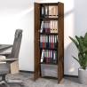 Elegant Brown Oak Office Cabinet - 60x32x190 cm