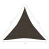 Sunshade Sail 3x3m Brown - UV & Mould Resistant HDPE