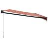 Retractable Awning Orange & Brown 5x3 m | Durable & Stylish