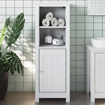 Bathroom Cabinet BERG White - Solid Pine, 40x34x110 cm