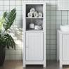 Bathroom Cabinet BERG White 40x34x110 cm Solid Wood Pine Colour white Size 40 x 34 x 110 cm Number of 1 