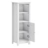 Bathroom Cabinet BERG White - Solid Pine, 40x34x110 cm