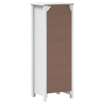 Bathroom Cabinet BERG White - Solid Pine, 40x34x110 cm