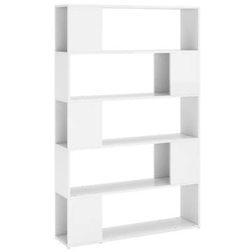 High Gloss White Book Cabinet Room Divider | HipoMarket