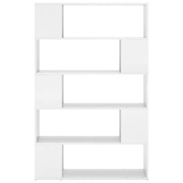 High Gloss White Book Cabinet Room Divider | HipoMarket