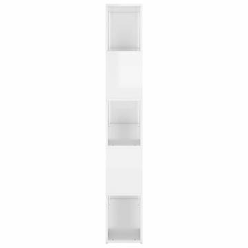 High Gloss White Book Cabinet Room Divider | HipoMarket