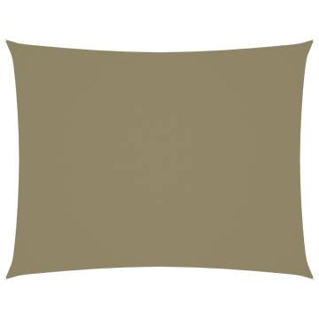 Sunshade Sail Oxford Fabric 5x6 m Beige - Outdoor Protection