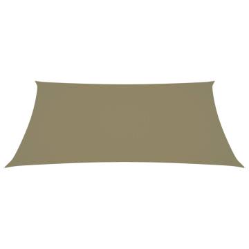 Sunshade Sail Oxford Fabric 5x6 m Beige - Outdoor Protection