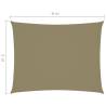 Sunshade Sail Oxford Fabric 5x6 m Beige - Outdoor Protection