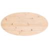 Table Top 80x40x2.5 cm Solid Wood Pine Oval | HipoMarket