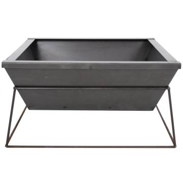 RedFire Fire Pit Reso Grey Steel - Modern Garden Fireplace