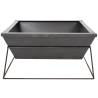 RedFire Fire Pit Reso Grey Steel - Modern Garden Fireplace