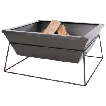 RedFire Fire Pit Reso Grey Steel - Modern Garden Fireplace