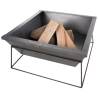 RedFire Fire Pit Reso Grey Steel - Modern Garden Fireplace