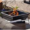 RedFire Fire Pit Reso Grey Steel - Modern Garden Fireplace