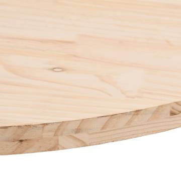 Table Top 80x40x2.5 cm Solid Wood Pine Oval | HipoMarket